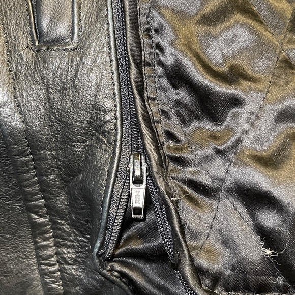 COPY - EUC Ladies Leather jacket with fringe and braided accents. - Picture 10 of 13